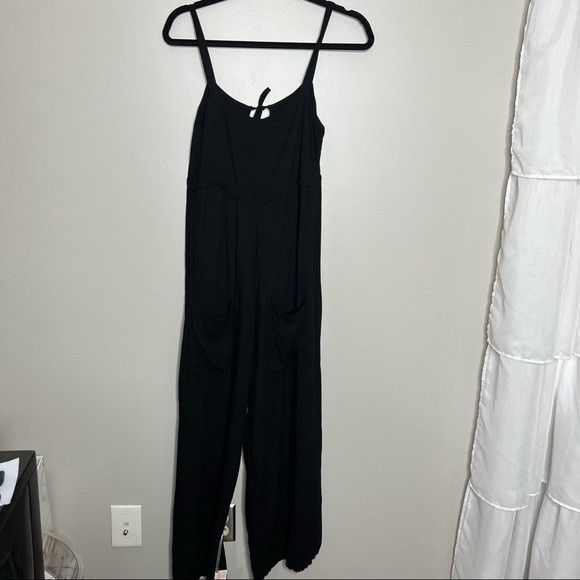 Anthropologie LACAUSA Cleo Jumpsuit black-xsmall - Picture 3 of 13